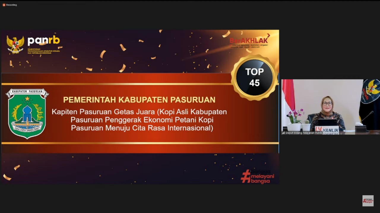 Top 45 Inovasi : Kapiten Pasuruan Getas Juara