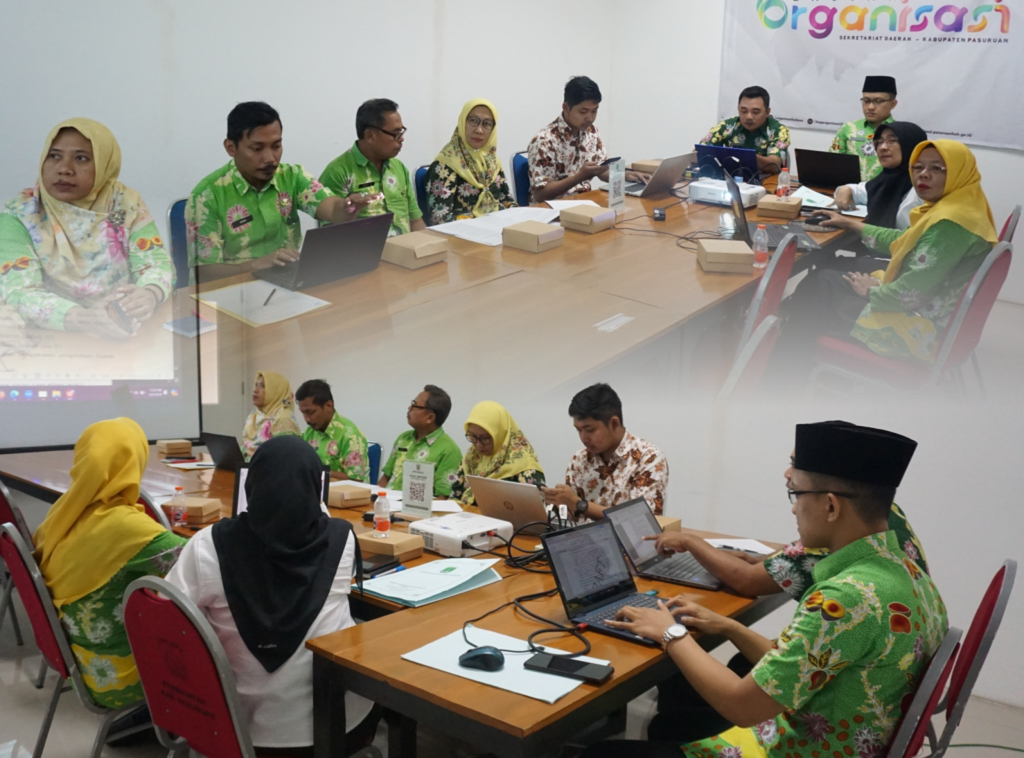 Desk/Asistensi Penyusunan Penggabungan Rancangan Peraturan Bupati Pasuruan tentang SOTK Perangkat Daerah Tahun 2024.