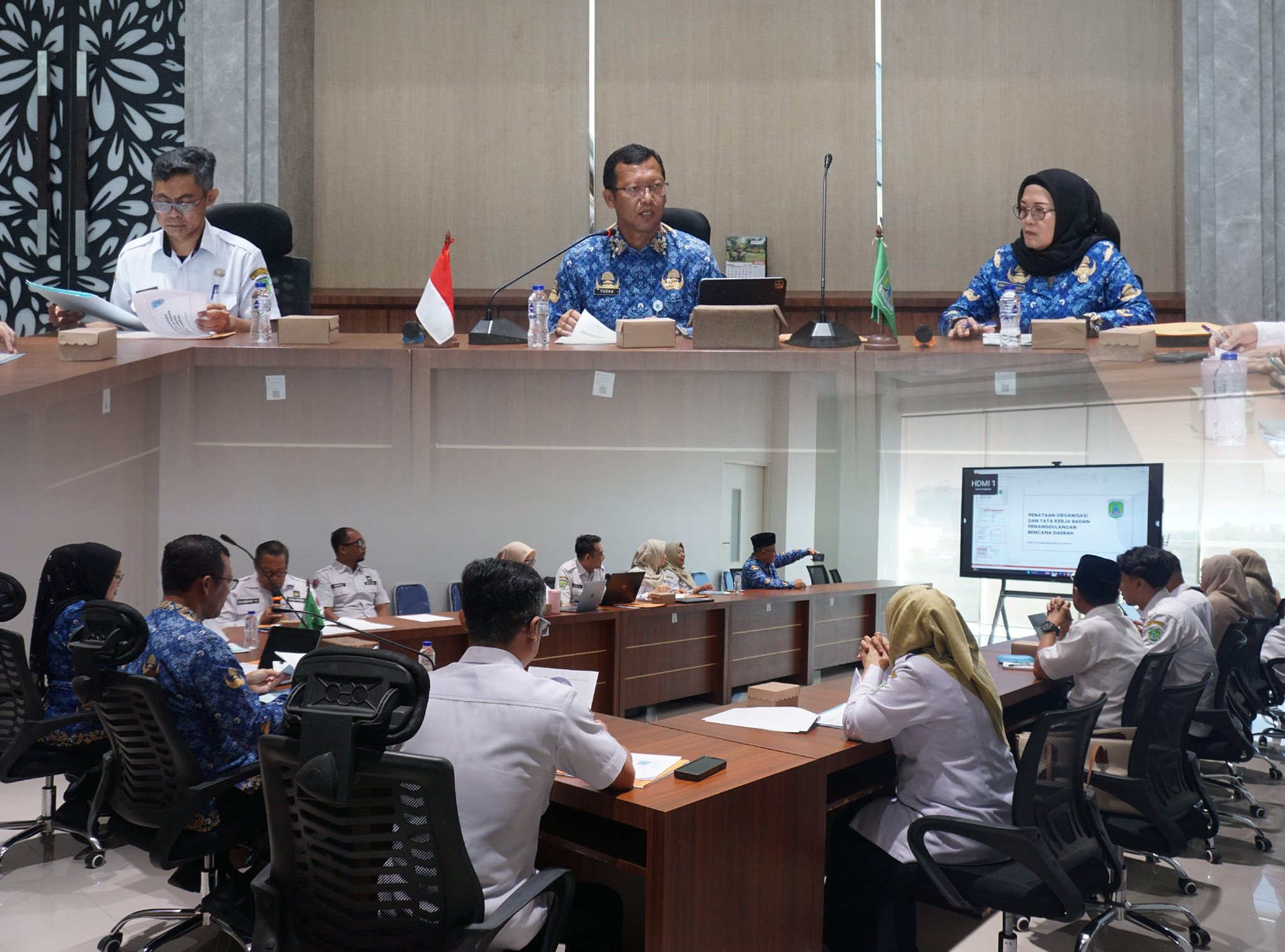 Rapat Evaluasi Kelembagaan BPBD dan Dinas Pendidikan pada UPT Satuan Pendidikan